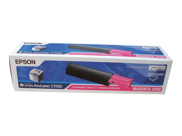 Epson 0192 - Magenta - original - tonerpatron - för AcuLaser C1100, C1100+, C1100N, CX11N, CX11NF, CX11NFC, CX11NFCT, CX11NFT