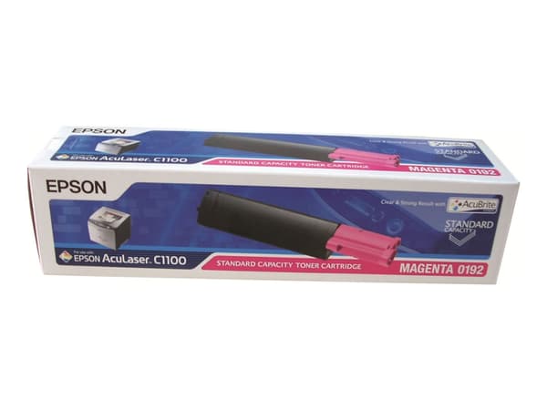 Epson 0192 - Magenta - original - tonerpatron - för AcuLaser C1100, C1100+, C1100N, CX11N, CX11NF, CX11NFC, CX11NFCT, CX11NFT