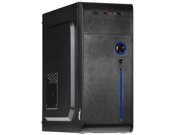 Akyga AK939BL - Tower - ATX - ingen strømforsyning (ATX) - svart med blå innlegg - USB/lyd