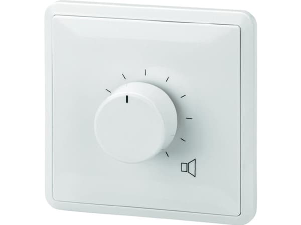 Monacor ATT-336PEU, Rotasjonsvolumkontroll, Vegg-montert, Hvit, 50 - 18000 Hz, 36 W, 80 mm