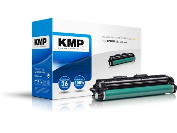 KMP H-DR185 - Sort - yhteensopiva - tromlekit (vaihtoehtoisesti: HP 126A, HP CE314A) - HP Color LaserJet Pro CP1025; LaserJet Pro MFP M175; TopShot L