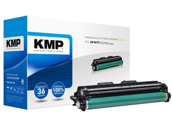 KMP H-DR185 - Sort - yhteensopiva - tromlekit (vaihtoehtoisesti: HP 126A, HP CE314A) - HP Color LaserJet Pro CP1025; LaserJet Pro MFP M175; TopShot L