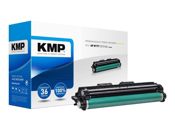 KMP H-DR185 - Sort - yhteensopiva - tromlekit (vaihtoehtoisesti: HP 126A, HP CE314A) - HP Color LaserJet Pro CP1025; LaserJet Pro MFP M175; TopShot L