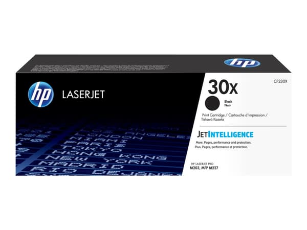 HP 30X - Svart - original - LaserJet - tonerpatron (CF230X) - for LaserJet Pro M203d, M203dn, M203dw, MFP M227fdn, MFP M227fdw, MFP M227sdn
