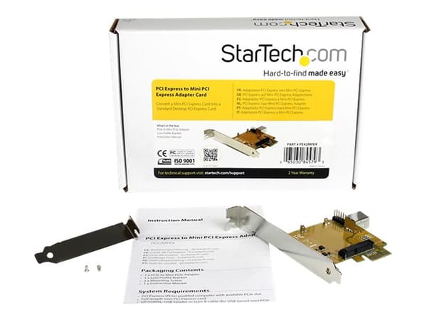 StarTech.com PCI Express til Mini PCI Express-adapterkort - Mini PCI-kortadapter - PCIe (PEX2MPEX)