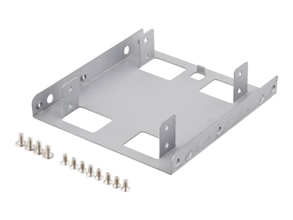 DELTACO - Adapter för lagringsfack - 3.5" to 2 x 2.5"
