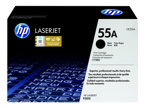 HP 55A - Svart - original - LaserJet - tonerpatron (CE255A) - for LaserJet Enterprise MFP M525; LaserJet Enterprise Flow MFP M525; LaserJet Managed M