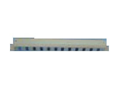 TOTEN SA.0020.011 - Jalustan kaapeleiden hallintapaneeli kannella - RAL 9004 - 1U - 19"