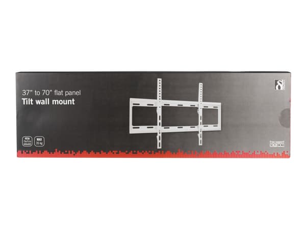 DELTACO ARM-523 - Monteringssett (veggmontering) - for flatpanel - hvit - veggmonterbar