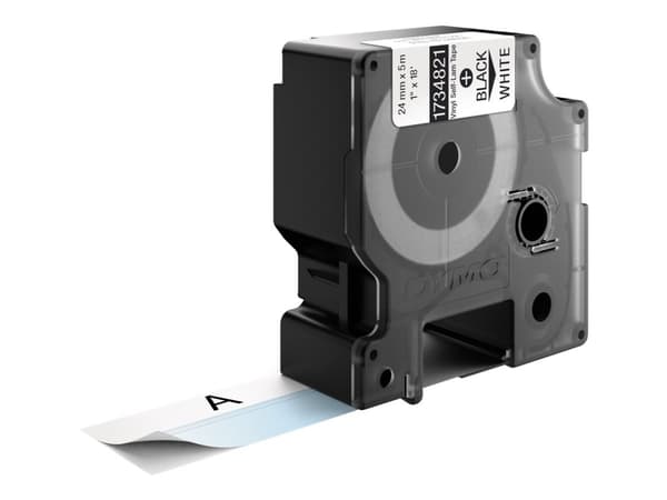 DYMO RhinoPRO Self Laminating - Vinyl - svart på vitt - Rulle (2,4 cm x 5,5 m) 1 rulle (rullar) etiketter - för Rhino 6000, 6000 Hard Case Kit; Rhino