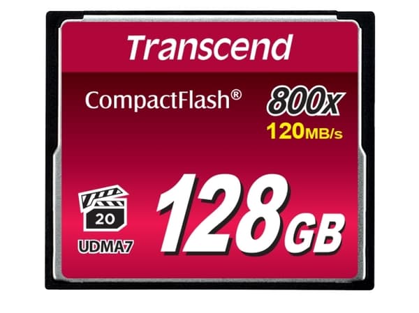 Transcend - Flashminnekort - 128 GB - 800x - CompactFlash