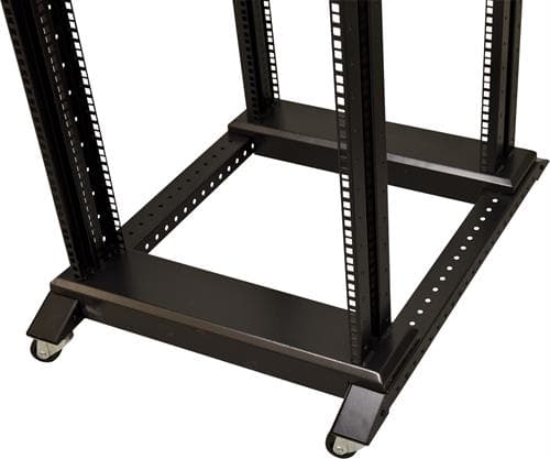 Deltaco 19-DR6837, 37U, Frittstående hylle, 150 kg, Svart, SPCC, 48,3 cm (19")
