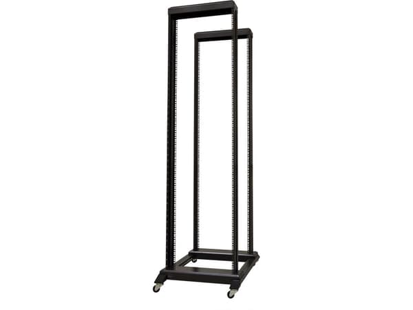 Deltaco 19-DR6837, 37U, Frittstående hylle, 150 kg, Svart, SPCC, 48,3 cm (19")
