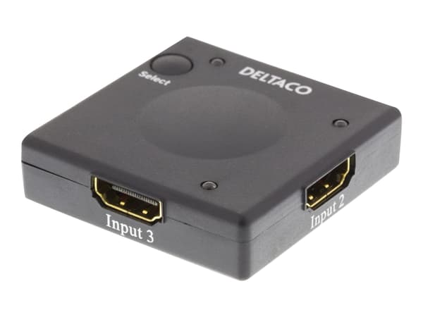 DELTACO HDMI-7002 - Video/audio switch - 3 x HDMI - stasjonær
