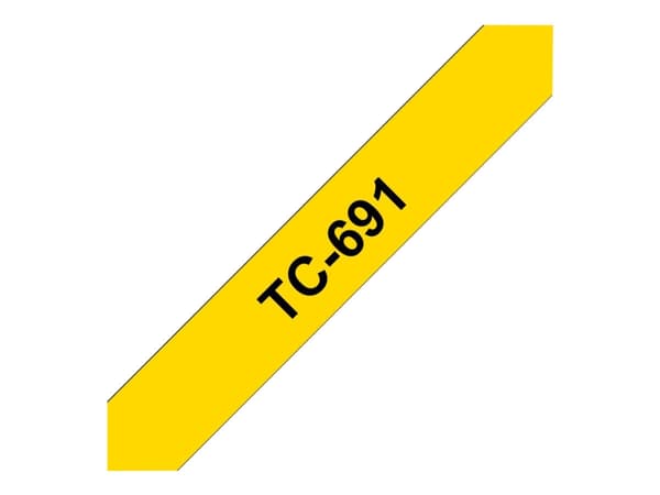 Brother - Svart, gul - Rull (0,9 cm x 8 m) 1 kassett(er) laminert teip - for P-Touch PT-2000, PT-3000, PT-500, PT-5000, PT-8E