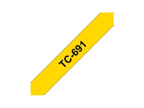 Brother - Svart, gul - Rull (0,9 cm x 8 m) 1 kassett(er) laminert teip - for P-Touch PT-2000, PT-3000, PT-500, PT-5000, PT-8E