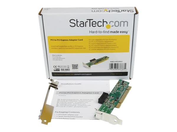StarTech.com PCI to PCI Express Adapter Card - PCIe x1 (5V) to PCI (5V & 3.3V) slot adapter - Low Profile - PCI1PEX1 - PCIe x1 till PCI-kortplatsadap