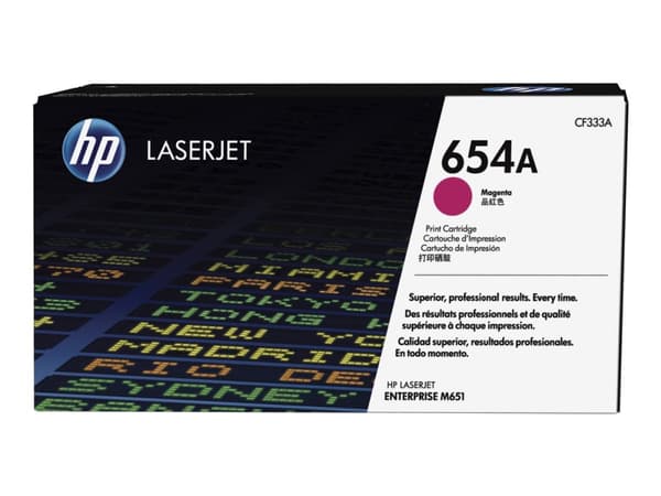 HP 654A, alkuperäinen magenta LaserJet-värikasetti, 15000 sivua, Magenta, 1 kpl