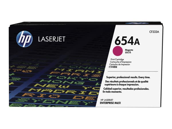 HP 654A, alkuperäinen magenta LaserJet-värikasetti, 15000 sivua, Magenta, 1 kpl
