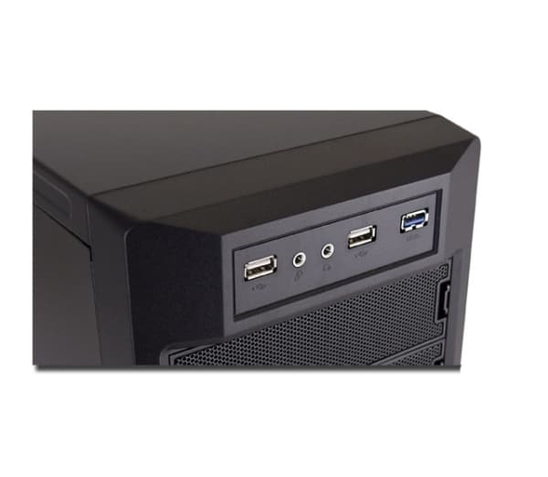 LC Power Pro-Line PRO-925B - Tower - ATX - ingen strømforsyning - svart, maskesvart - USB/lyd