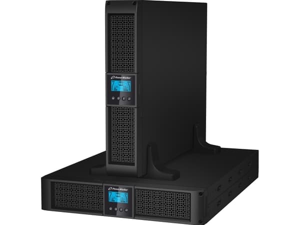 PowerWalker VFI 1000RT LCD, Dobbeltkonvertering (Online), 1 kVA, 900 W, 120 V, 276 V, 45/66 Hz