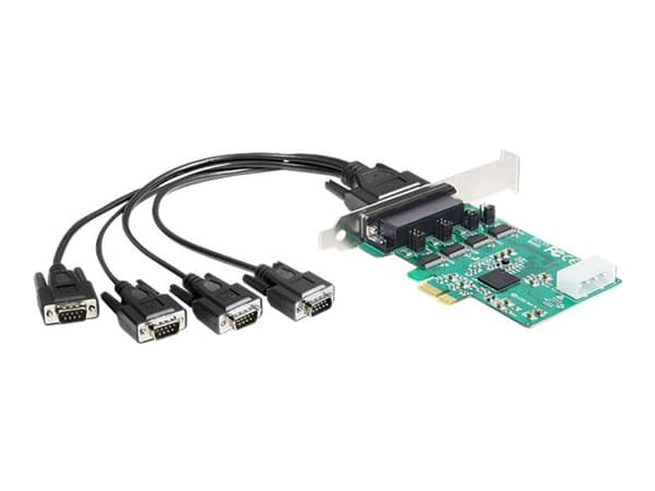 Delock PCI Express Card > 4 x Serial RS-232 - Seriell adapter - PCIe - RS-232 x 4