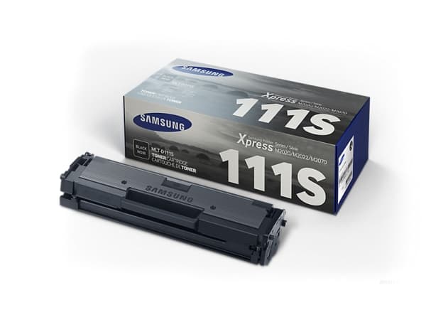 Samsung MLT-D111S - Svart - original - tonerpatron - for Xpress M2020, M2020W, M2022, M2022W, M2026, M2026W, M2070, M2070F, M2070FW, M2070W, M2078W