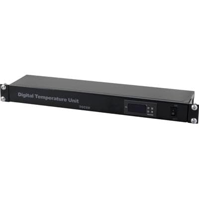 19" 1U digital temperature controller, 2x fan connections