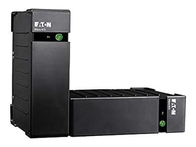 Eaton Ellipse ECO 650 FR - UPS - AC 230 V - 400 watt - 650 VA - utgangskontakter: 4 - 2U - 19" - Frankrike Sort