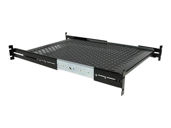 StarTech.com Server Rack Shelf - 2U - 20 to 30in Adjustable Mounting Depth - Vented - Server Rack Cabinet Shelf - 24in Deep - Hylla för rack - 1U - 1