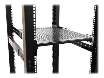 StarTech.com Server Rack Shelf - 2U - 20 to 30in Adjustable Mounting Depth - Vented - Server Rack Cabinet Shelf - 24in Deep - Hylla för rack - 1U - 1