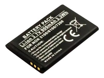 Coreparts MicroBattery Nokia 2650/5100/6100/6260 etc 3,7V 720mAh, MBP-NOK1007, BL-4C (3,7V 720mAh Nokia)