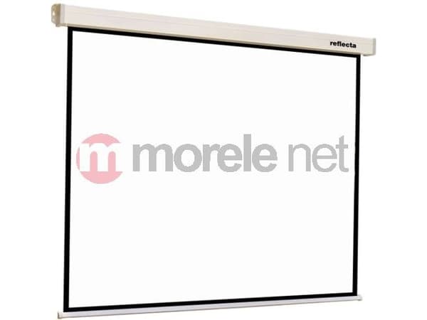 Reflecta CrystalLine Motor LUX - Projeksjonsskjerm - takmonterbar, veggmonterbar - motorisert - 132" (335 cm) - 16:9 - Matte White