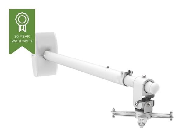 Vision Techmount TM-ST2 - Monteringssett (veggbrakett, stang) - teleskopisk - for projektor - satenghvit