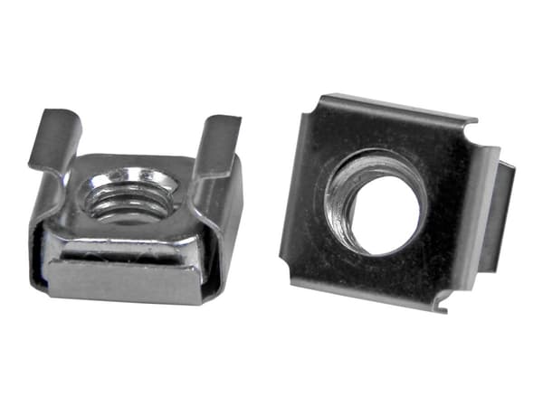 StarTech.com 50 Pkg M6 Cage Nuts for Server Rack Cabinet - Rack nuts (pack of 50) - CABCAGENUTS6 - Blokkeringsmutre for stativ (en pakke 50) - for P/
