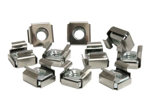 StarTech.com 50 Pkg M6 Cage Nuts for Server Rack Cabinet - Rack nuts (pack of 50) - CABCAGENUTS6 - Blokkeringsmutre for stativ (en pakke 50) - for P/