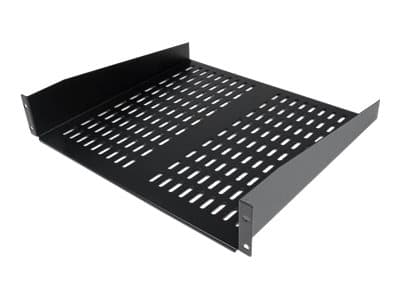 StarTech.com 2U serverrackhylla - Universell ventilerad fribärande serverhylla med rackfäste för 19-tums nätverksutrustning i rack och skåp - Kraftig