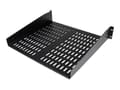 Miniatyrbild 1 av 5: StarTech.com 2U serverrackhylla - Universell ventilerad fribärande serverhylla med rackfäste för 19-tums nätverksutrustning i rack och skåp - Kraftig