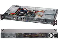 Supermicro SC505 203B - Rackmonterbar 1U - mini-ITX - ikke-driftsutskiftbar 200 watt - svart - for IoT SuperServer 510D-10C-FN6P