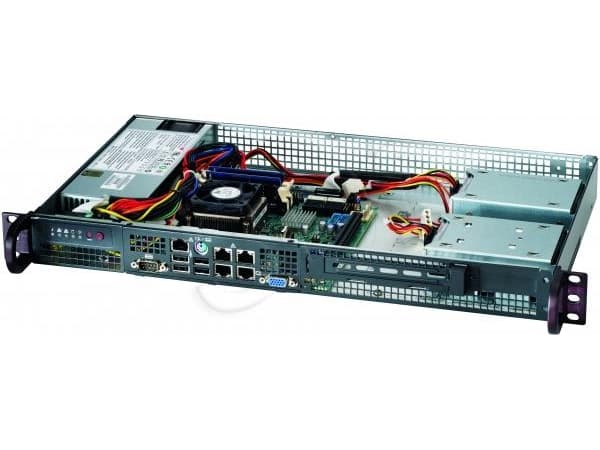 Supermicro SC505 203B - Rackmonterbar 1U - mini-ITX - ikke-driftsutskiftbar 200 watt - svart - for IoT SuperServer 510D-10C-FN6P