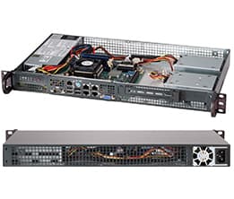 Supermicro SC505 203B - Rackmonterbar 1U - mini-ITX - ikke-driftsutskiftbar 200 watt - svart - for IoT SuperServer 510D-10C-FN6P
