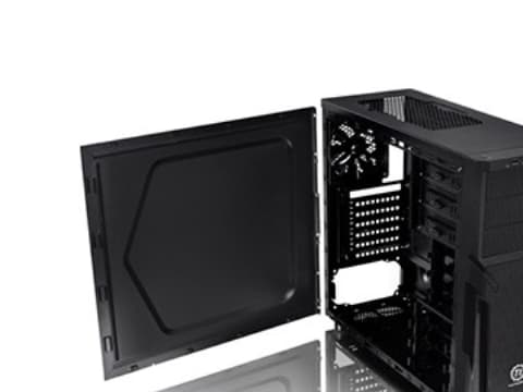 Thermaltake Versa H21 - Tower - ATX - ingen strömförsörjning (PS/2) - svart - USB/ljud