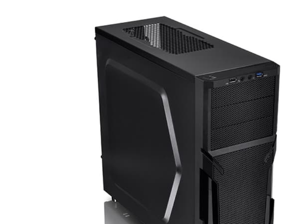 Thermaltake Versa H21 - Tower - ATX - ingen strömförsörjning (PS/2) - svart - USB/ljud