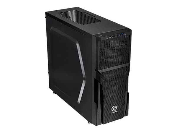 Thermaltake Versa H21 - Tower - ATX - ingen strömförsörjning (PS/2) - svart - USB/ljud Svart
