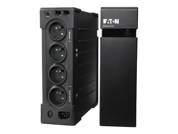 Eaton Ellipse ECO 650 FR USB - UPS - AC 230 V - 400 watt - 650 VA - USB - utgangskontakter: 4 - 2U - 19" - svart