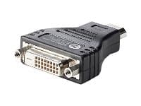 HP HDMI to DVI Adapter - Video adapter - DVI-D hunn til HDMI hann