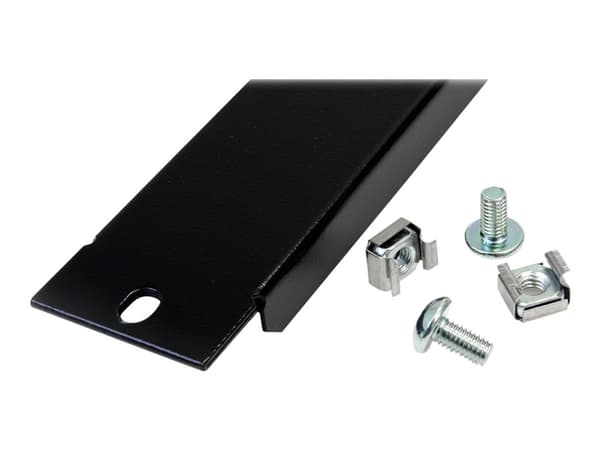 StarTech.com 1U Blanking Panel - Metal Rack Mount Filler Panel - for 19in Server Rack Enclosure or Cabinet - Steel - Black (BLANKB1) - Täckpanel - sv