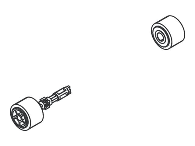 Brother - Paper pull-in roller assembly
