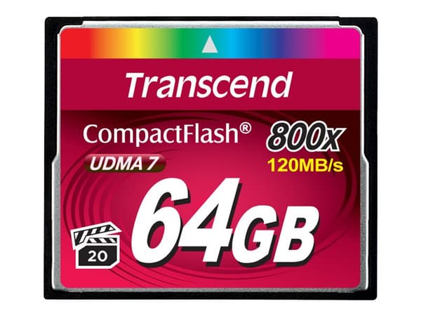 Transcend - Flashminnekort - 64 GB - 800x - CompactFlash