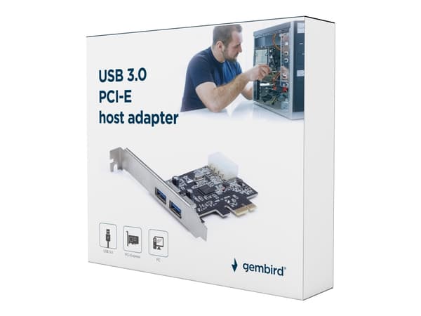 Gembird UPC-30-2P - USB-adapter - PCIe - USB 3.0 x 2